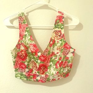 Floral crop top